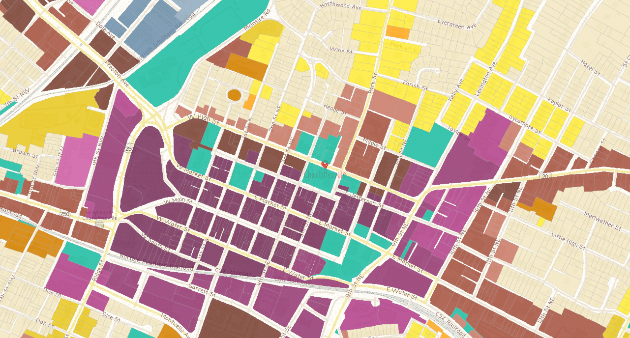 Rezoning map